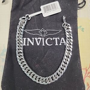 Invicta Men's Silver Chain Bracelet